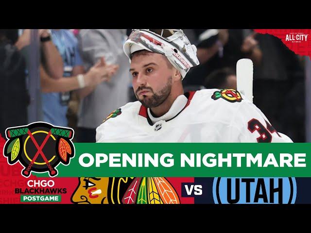 Connor Bedard & the Chicago Blackhawks overpowered by Utah Hockey Club | CHGO Blackhawks Podcast