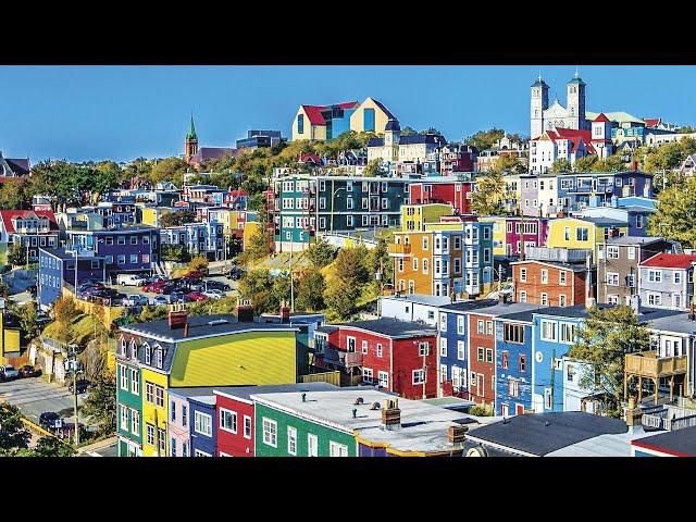 St John’s Newfoundland downtown 4K HD