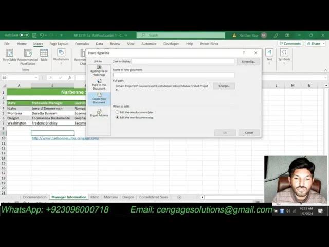 New Perspectives Excel 2019 Module 5 SAM Project 1a | Narbonne Suites
