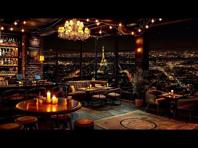 Elegant Jazz Saxophone in Paris Luxury Bar Ambience - Relaxing Background Music for Stress Relief