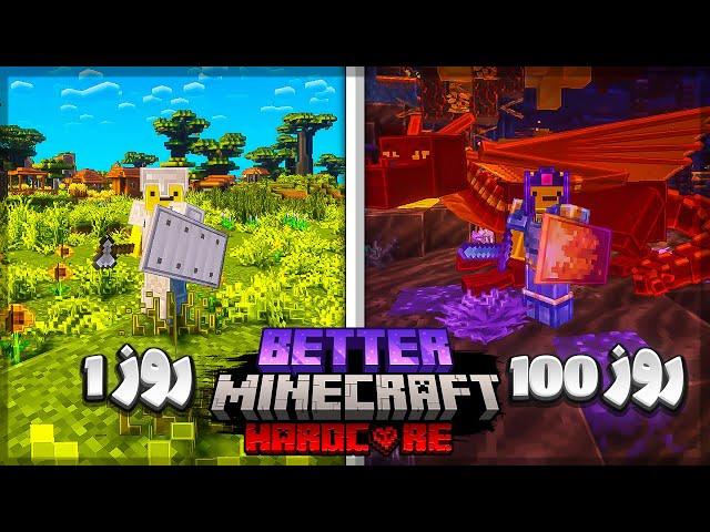 صد روز تو بتر ماینکرافت هاردکور زندگی کردم و این اتفاق افتاد I Survived 100 Days in Better Minecraft