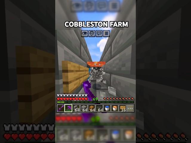  COBBLESTONE Farm #shorts #vatsalgamer #minecraft #minecraftgameplay #farm