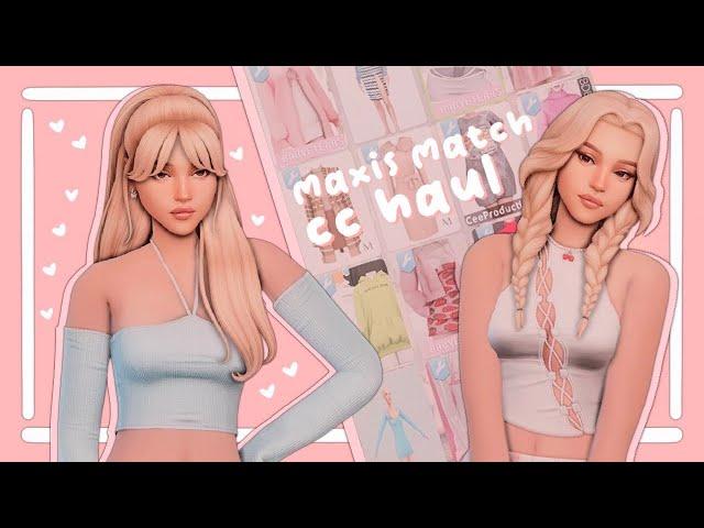 AUGUST MAXIS MATCH CC HAUL + CC LINKS🩷 | The Sims 4