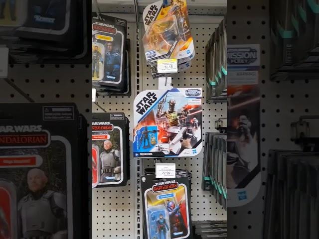 Check out the Star Wars Section at TOYS R US! So many Figures sitting there!