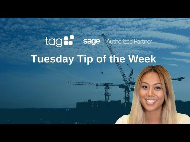 TAG Tuesday Tip | 5 Reasons to Switch from QuickBooks to Sage 100 Contractor