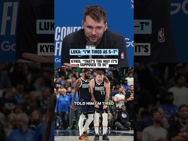 Luka Doncic says he's learned a lot from Kyrie throughout the playoffs 