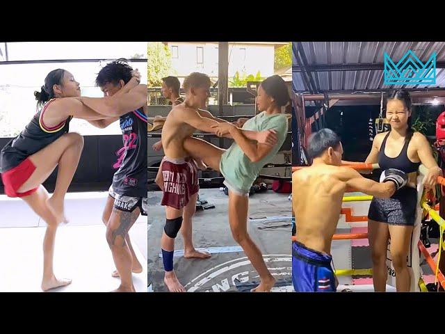 Unbelievable Knees: Supergirl's Muay Thai Mastery!