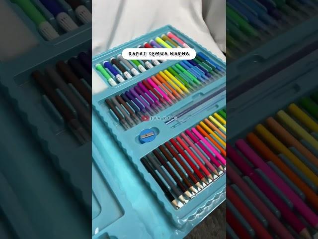 Dapat 200an Pensil warna harganya dibawah 100ribu free ongkir lagi #coloring #art #atk