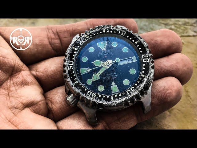 ASMR Restoration of a broken japanese diving watch - Citizen Promaster automatic NY0040