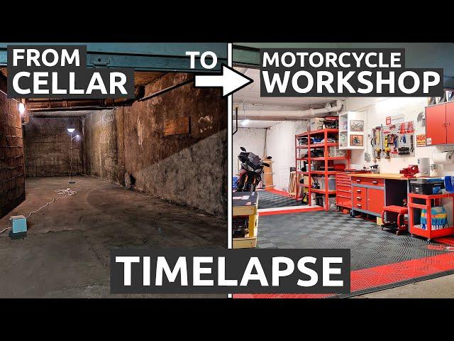 Transforming a cellar into a workshop Timelapse