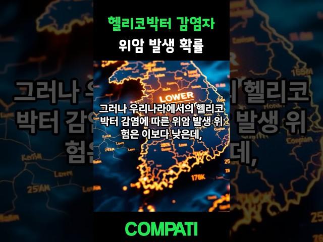 헬리코박터 감염자 위암 발생 확률
