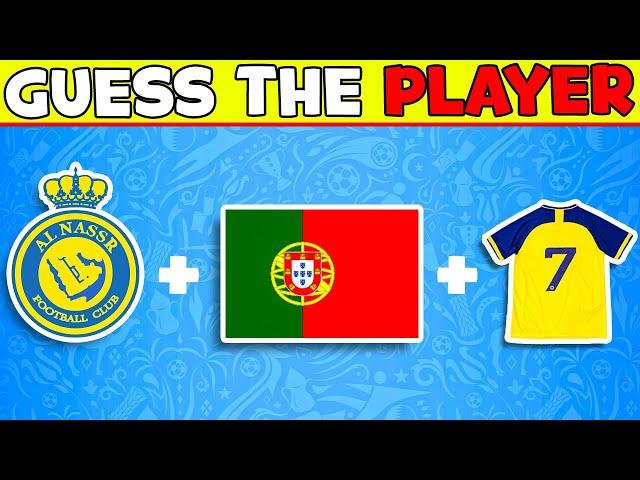 Can You Guess the CLUB + NATIONALITY + JERSEY NUMBER of Football Players Ronaldo, Messi, Neymar