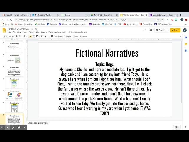 Fictional Narrative: Body