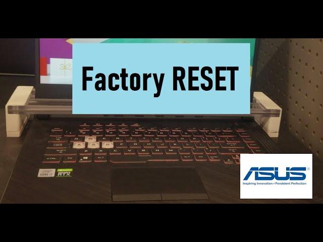 Asus Laptop Desktop Factory Reset Windows 10 11 (ProArt Zenbook Pro Flip Vivobook S Go Slate Gaming)