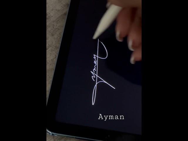 Signature Style “Ayman”️️Comment your name!