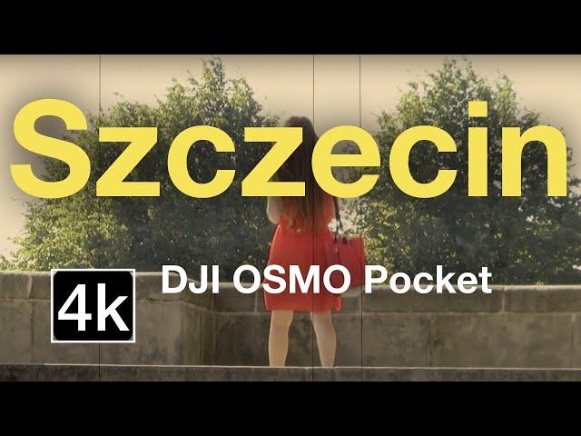 Szczecin Walking tour Compilation Poland 4k street view