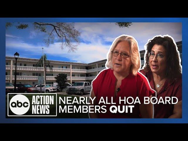 Florida retirement community in turmoil after nearly all HOA board members call it quits