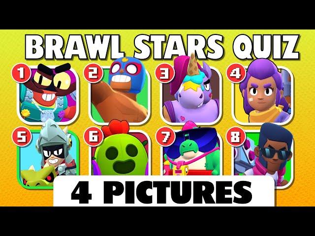 Guess The Brawler by Only 4 PICTURES ️ (Hard - Super Easy)  Brawl Stars Trivia