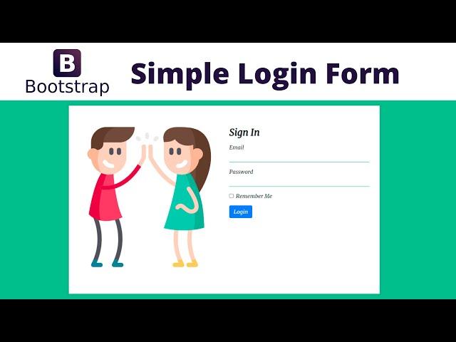 Simple Bootstrap 4 Login Form | Bootstrap Tutorial for Beginners | Bootstrap Forms 2021