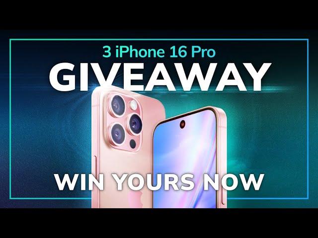 iPhone 16 Pro Giveaway: Win 1 of 3 Brand New iPhone 16 Pros! #giveaway