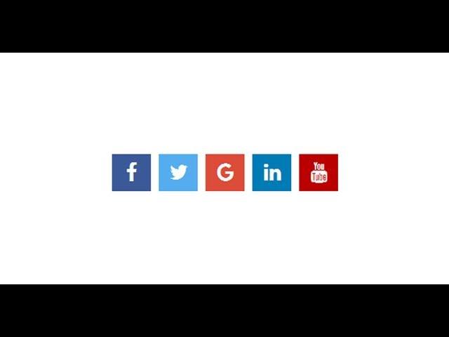 How to create social media buttons or icons?