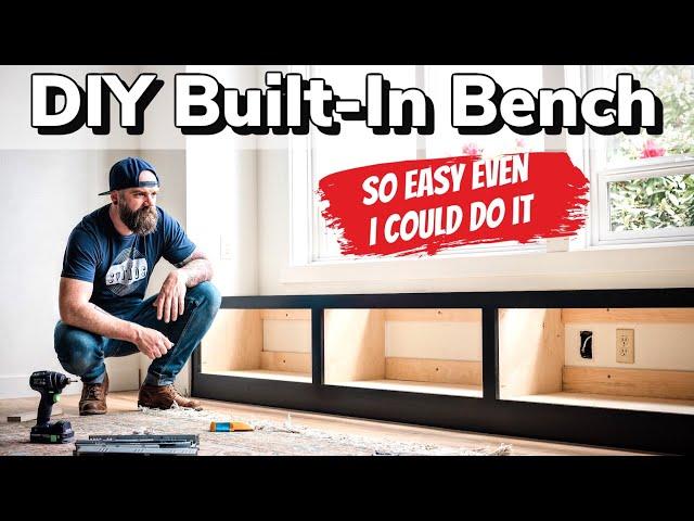 Window Bench How To || DIY Built-In Bench