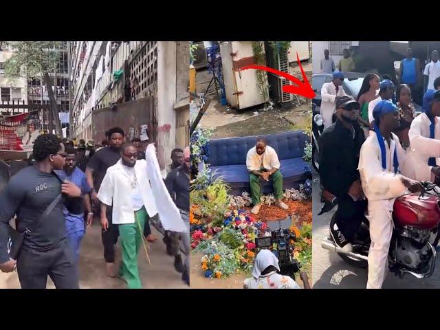 Davido Challenge Wizkid on his New Song as he Was Caught on Okada Bike Shooting Video in Lagos