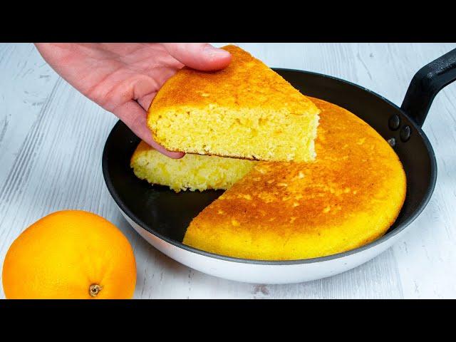 Tart made of semolina and orange, in the pan! It became viral over the internet!