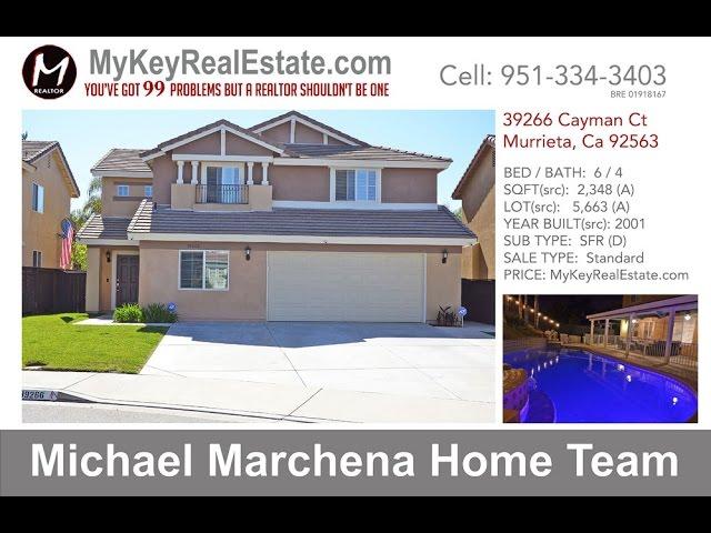 Pool Home for Sale in Murrieta California | 39266 Cayman Ct Murrieta 92563