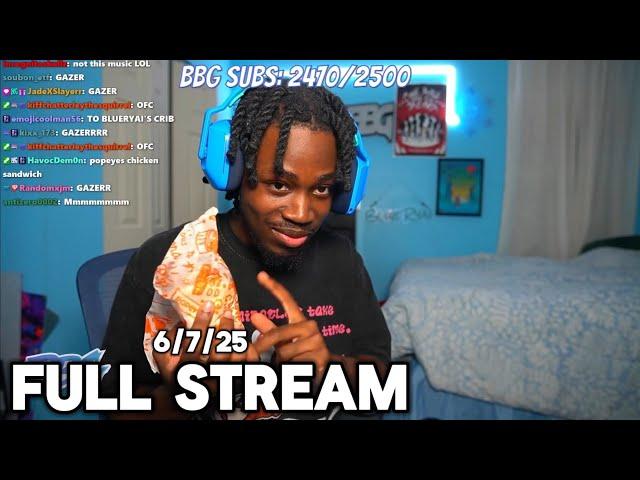 Eating Popeyes, Listening To Quan Millz Books, Temu Shopping, Mobile Games - Blueryai VOD 6/7/25