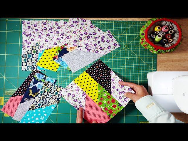 New patchwork trick for beginners | Easy sewing technique