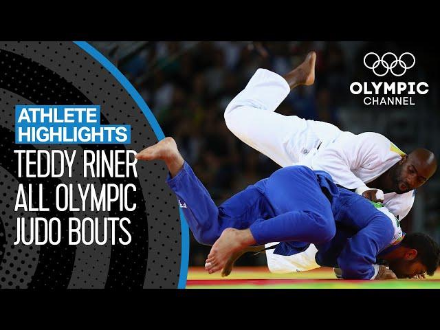 All Teddy Riner  Olympic Medal Bouts! | Athlete Highlights