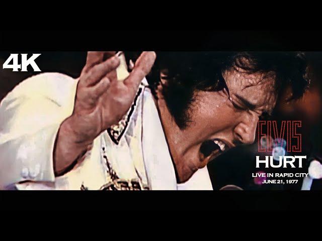 Hurt | Elvis Presley (Live Music Video) 4K Remastered | Elvis In Concert 1977 | Rapid City