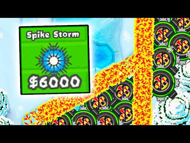 How Good Is Spike Storm After It Got Buffed? (Bloons TD Battles)