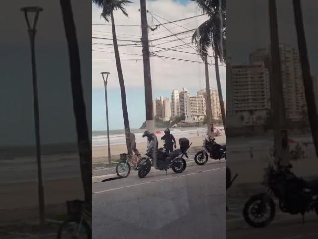 Ladrão se deu mal no Guarujá