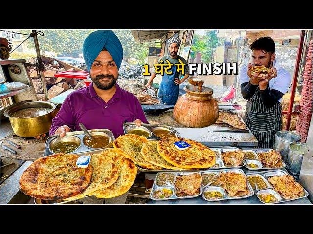 50/- REAL अमृतसरी Street Food India  Unlimited DESI GHEE Chole Kulche