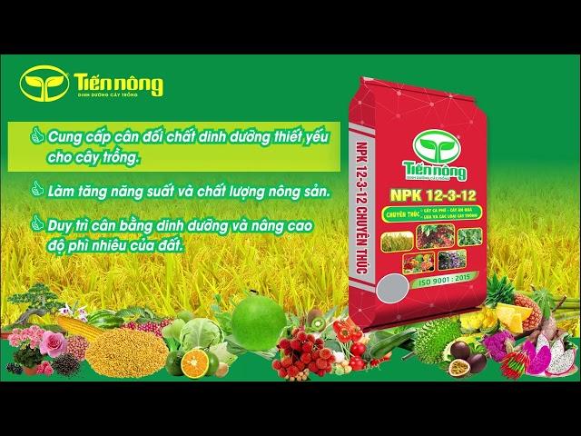 Sản phẩm dinh dưỡng cây trồng Tiến Nông NPK 12-3-12