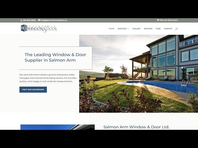 Salmon Arm Window & Door's Brand NEW Website Design - Take a Look!