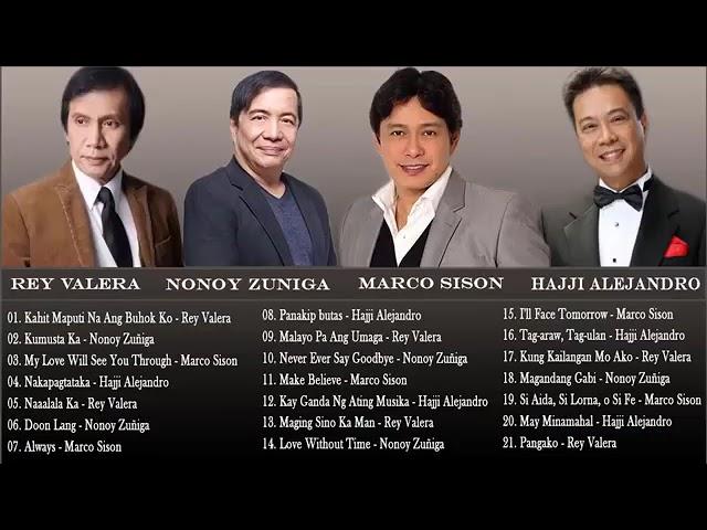 Continuous OPM Tagalog Love Songs Rey Valera, Marco Sison, Nonoy Zuñiga, Hajji Alejandro