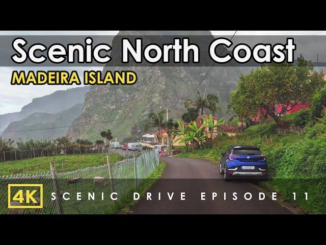 Madeira, Portugal | 4K Virtual Driving Tour in Santana, Ponta Delgada, Boaventura | Nature Drive