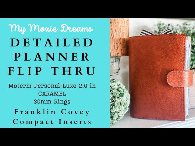 FCC Compact Inserts | DETAILED Flip Thru |Moterm Luxe 2.0 Caramel | Functional Planner #plannerflip