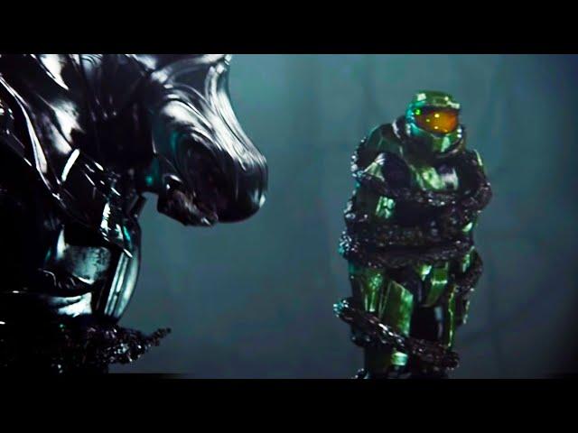 Halo series, but only when Master Chief talks to the Arbiter