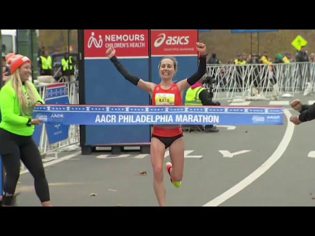 Runners take on Philly streets for marathon. Pennsylvanians take top spots