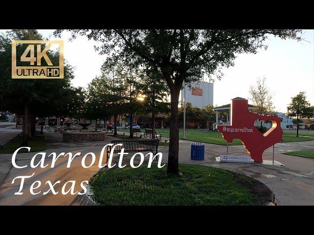 Carrollton, Texas - Sunrise Walk, Relaxing Sounds and Views of " Old Town Carrollton" DFW