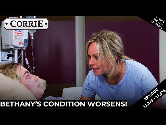 Bethany’s Condition Worsens—Will She Survive? | Coronation Street | Ep 11,373-11,374 | Sept 27, 2024