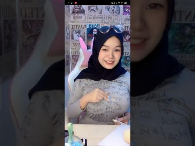 Mei mei Chan live Tik Tok Tulis Nama Did4d4 b354R nya sampe t4rik baju nya ke at4s 