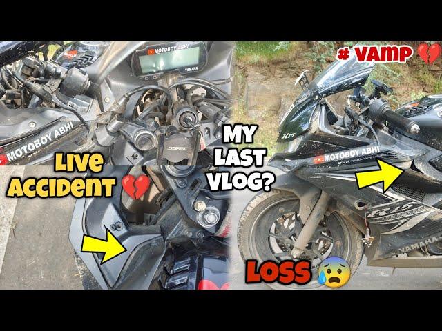 r15 v3 crash ho gayi  | ab videos kaise banau r15 v3 accident total loss ||#r15v3 #crash #accident