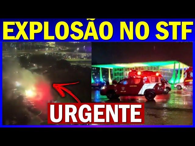 URGENTE! Explosões em frente ao STF deixam uma VÍTIMA e praça dos 3 poderes é EVACUADA as PRESSAS