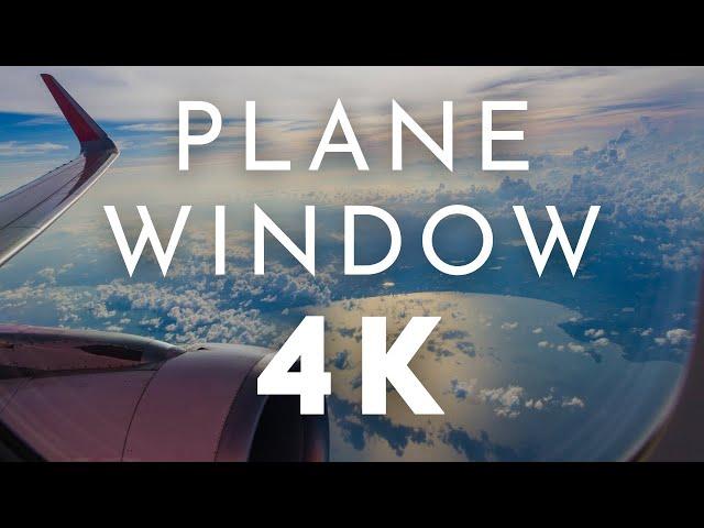 Airplane Window View 4k | Plane Window View 4k Video HD | Airplanes 4k Video Ultra HD