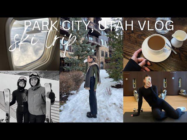 SKI TRIP!!! PARK CITY, UTAH (VLOG) coziest + cutest trip EVER, skiing for the first time & relaxing